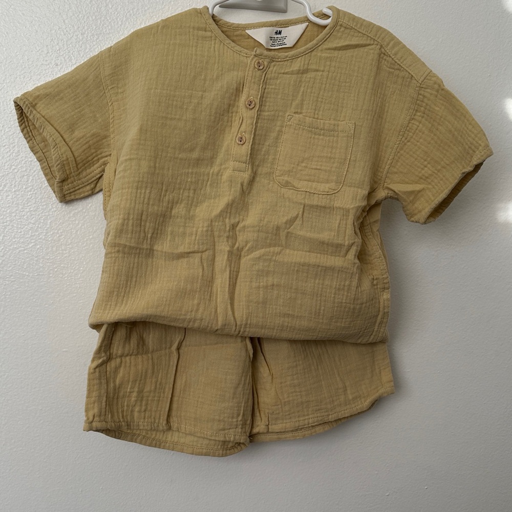H&M Cotton Muslin 2 Piece Set